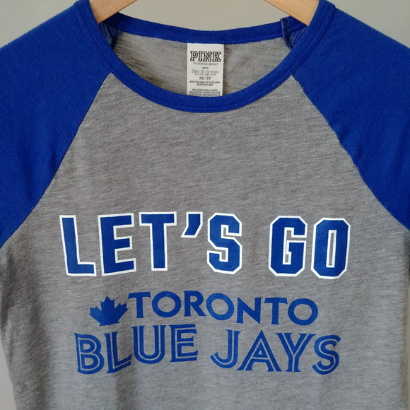 Victoria's Secret PINK Toronto Blue Jays Baseball Tee T-Shirt Size XS - Picture 2 of 4